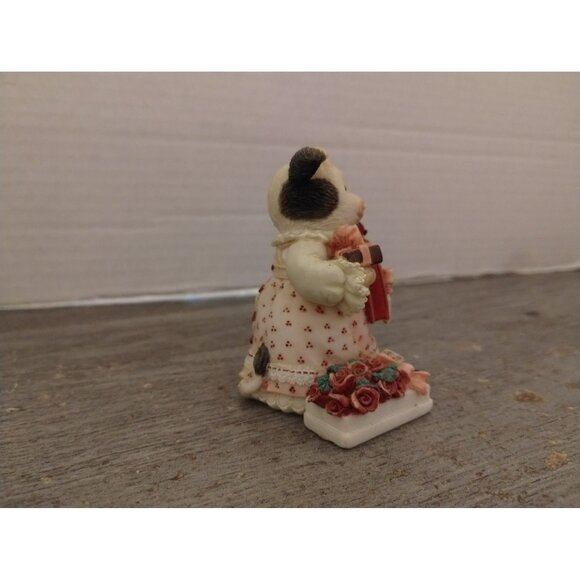 Enesco February Cow Figurine I'm Just A Cow Who Can't Say No 1995 - Picture 4 of 5